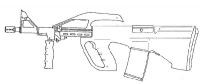 Рисунок прототипа винтовки AUG  из патента фирмы Steyr