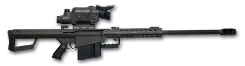 Крупнокалиберная снайперская винтовка M82A1 с ночным прицелом